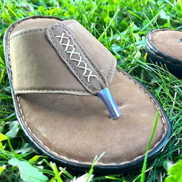 Men's Genuine Leather Sandals - Picture 5 of 5